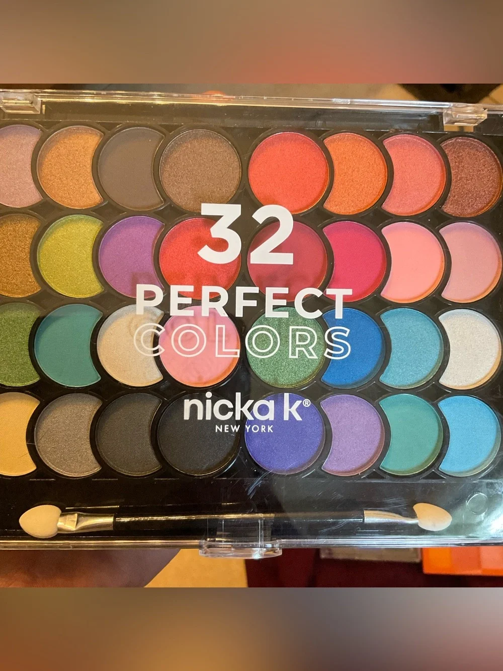 NWT Nicka K New York Perfect 32 colors eyeshadow & blush palette